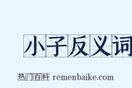 窮小子反义词是什么意思的图片